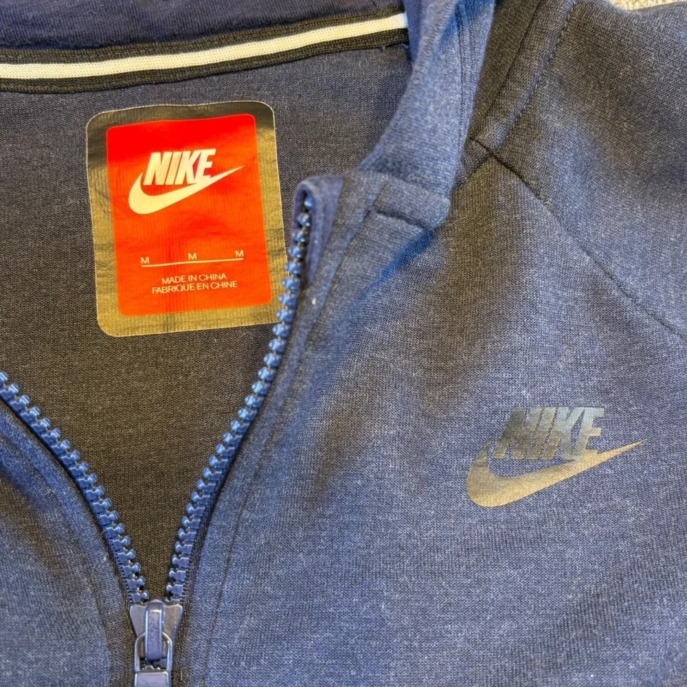 NIKE  Tech Fleece Mesh Cocoon Full Zip Hoodie Women's M Jacket Navy Blue 725844